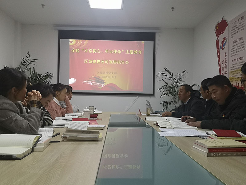 屯溪城建投公司黨支部開展“不忘初心、牢記使命”主題教育“舉旗幟·送理論”宣講活動(dòng)